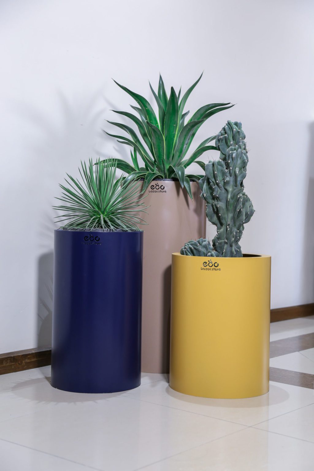 گلدان گالوانیزه استوانه